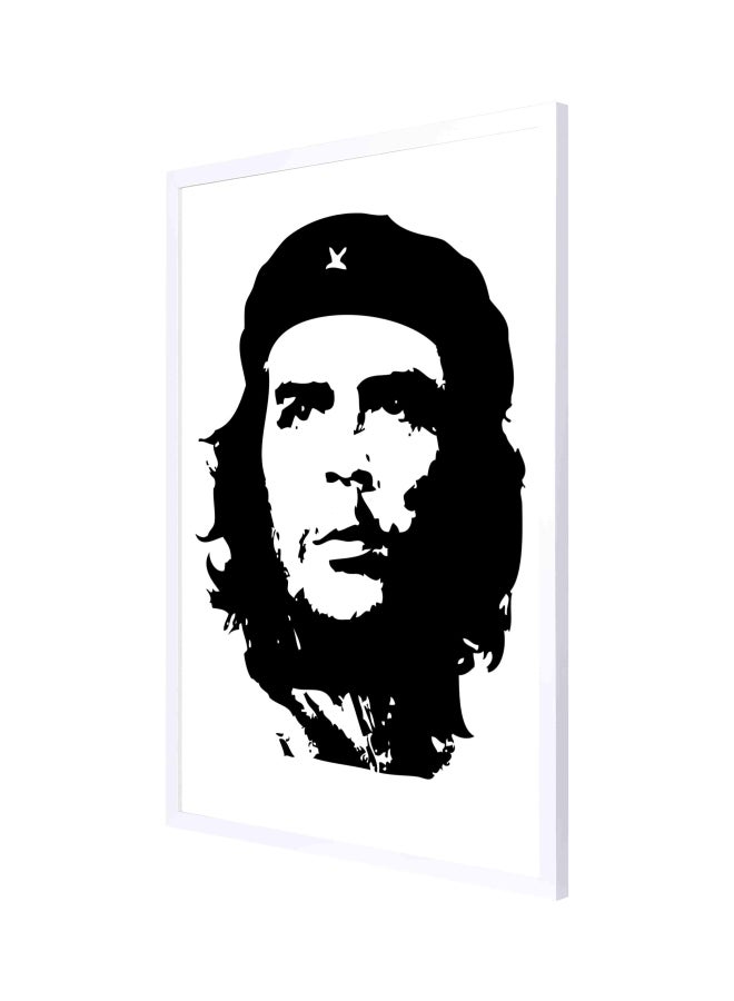 لوحة فنية لديكور الحائط مزودة بإطار أبيض/ أسود 53x73سم - Image 1