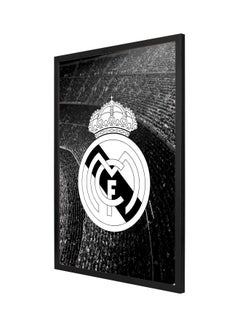LOWHA Real Madrid Wall Painting With Frame Black/White 53x73centimeter  - Image 1