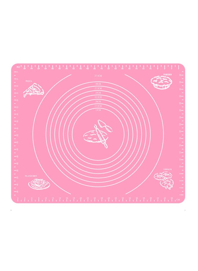 Silicone Baking Mat Pink/White 30x40cm - Image 1