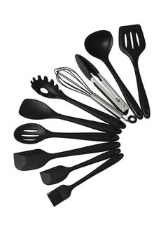 EKO 10-Piece Silicone Kitchen Non-Stick Pan Set Black 0.78kg  - Image 2