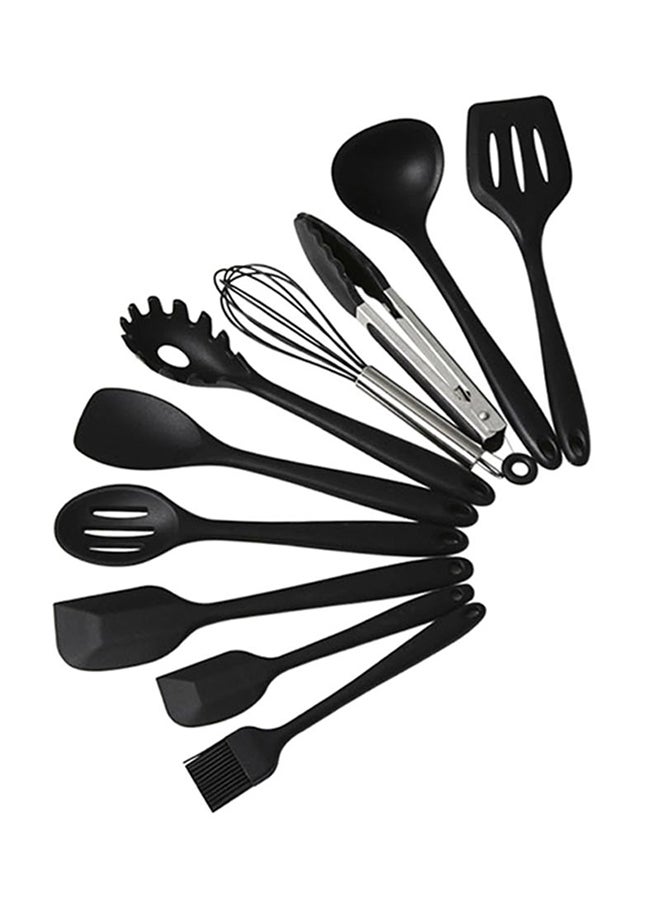 EKO 10-Piece Silicone Kitchen Non-Stick Pan Set Black 0.78kg  - Image 2