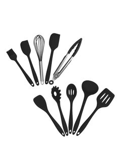 EKO 10-Piece Silicone Kitchen Non-Stick Pan Set Black 0.78kg  - Image 3
