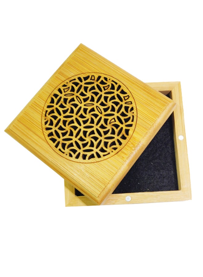 Luxury Square Incense Burner Beige 7.5 x 7.5cm  - Image 2