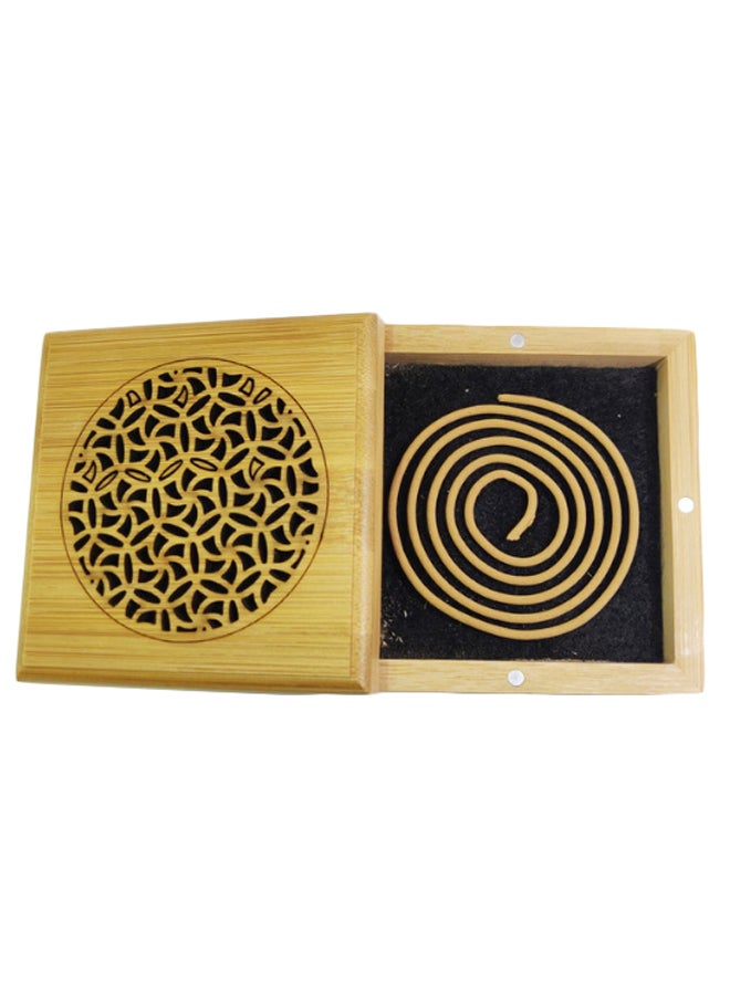 Luxury Square Incense Burner Beige 7.5 x 7.5cm  - Image 3