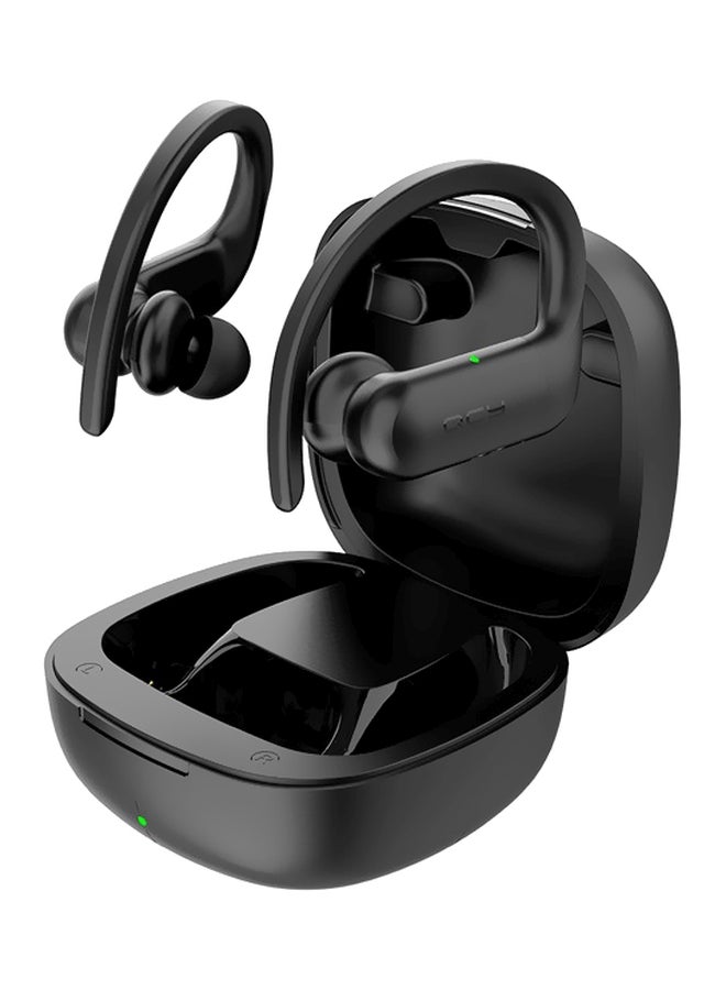 كيو سي واي سماعات أذن داخلية مزوّدة بتقنية بلوتوث مع صندوق شحن أسود - Image 1