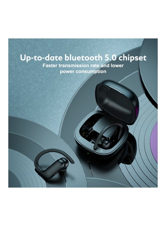 كيو سي واي سماعات أذن داخلية مزوّدة بتقنية بلوتوث مع صندوق شحن أسود - Image 2