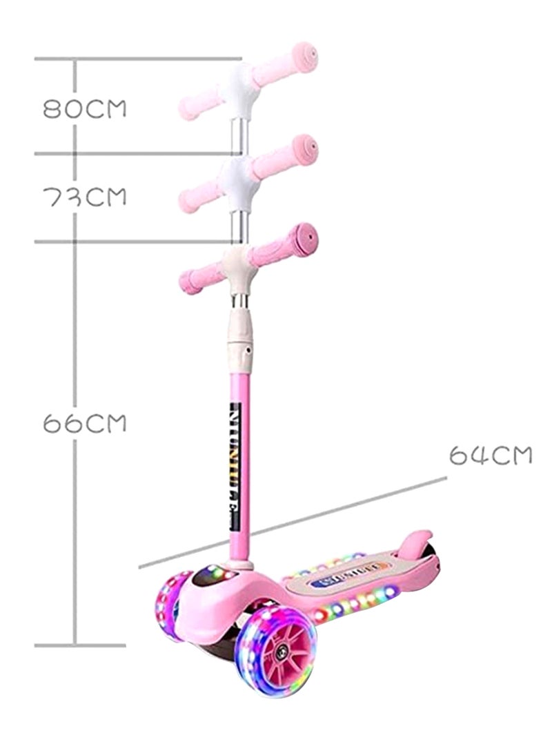 Cool Baby Adjustable Handle LED Kick Scooter Multicolour 80 x 64cm - Image 2