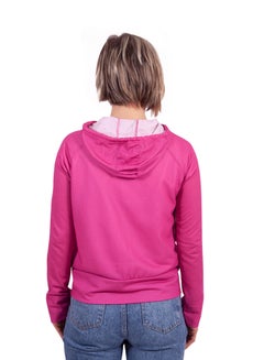 BiggYoga Aura Hooded Neck Sweatshirt Pink  - Image 5