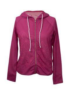 BiggYoga Aura Hooded Neck Sweatshirt Pink  - Image 1