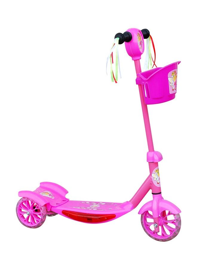 3-Wheel Kick Scooter With Storage Basket In Front And Tight Grip Handle 60x17x68cm  - Image 1