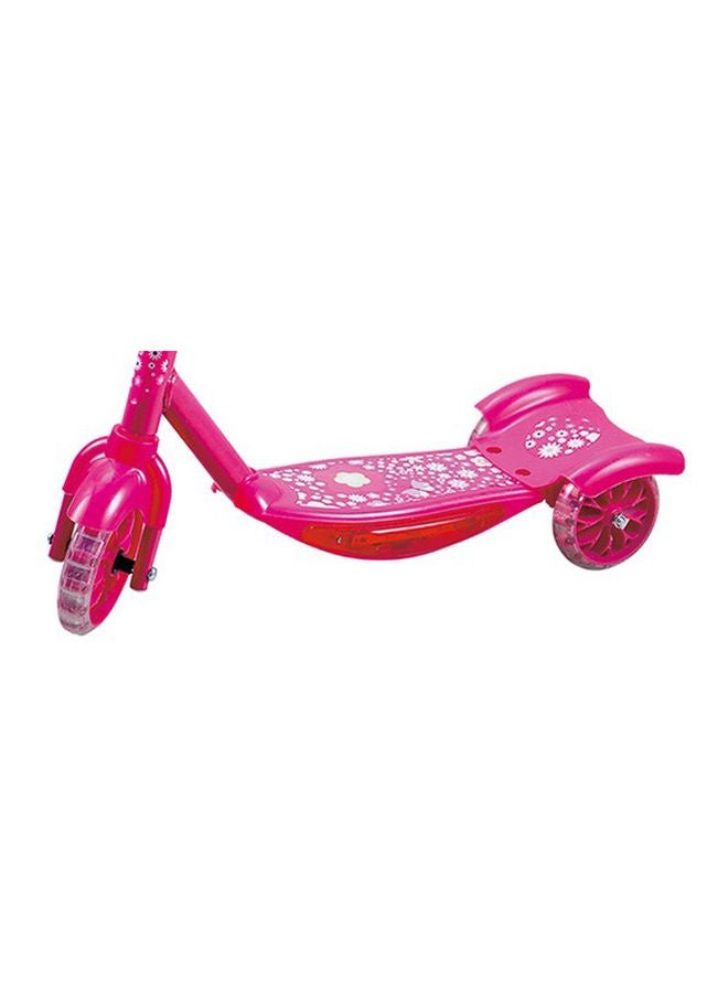 3- Wheel Kick Scooter With Storage Basket In Front Pink For Kids Fun Time Pink 60x17x68cm - Image 2