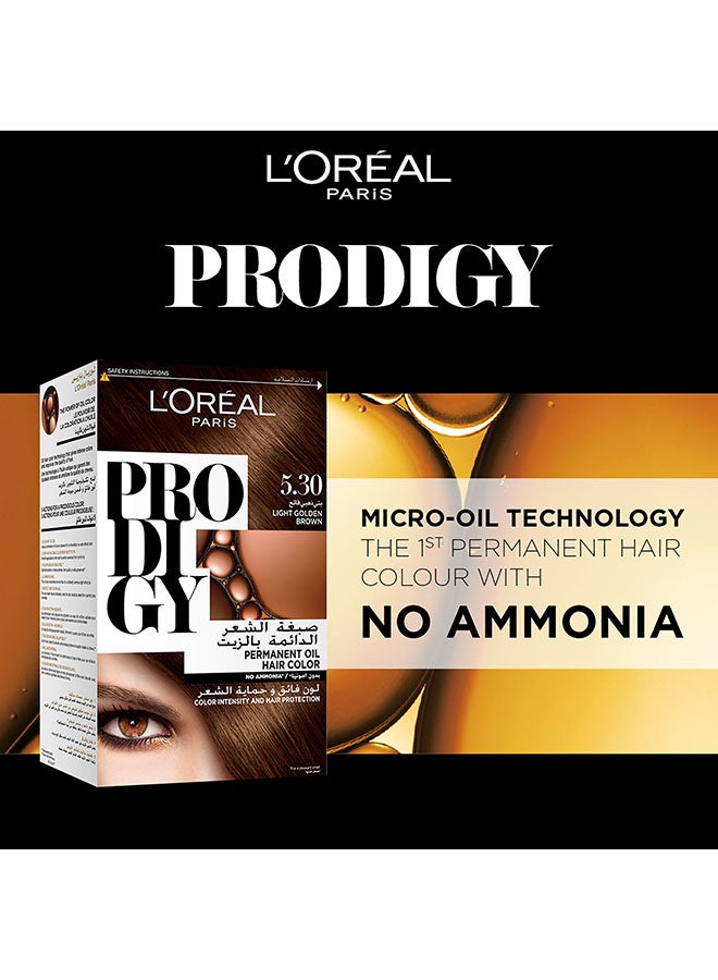 L'OREAL PARIS Prodigy Permanent Hair color - 5.3 5.3 Light Golden Brown  - Image 2