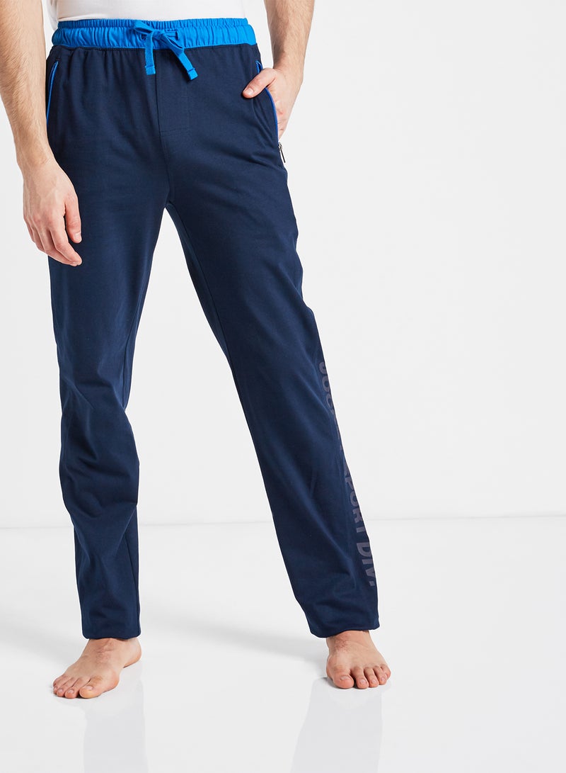 Solid Design Cotton Sweatpant Navy - v1591107434/N34120507V_1