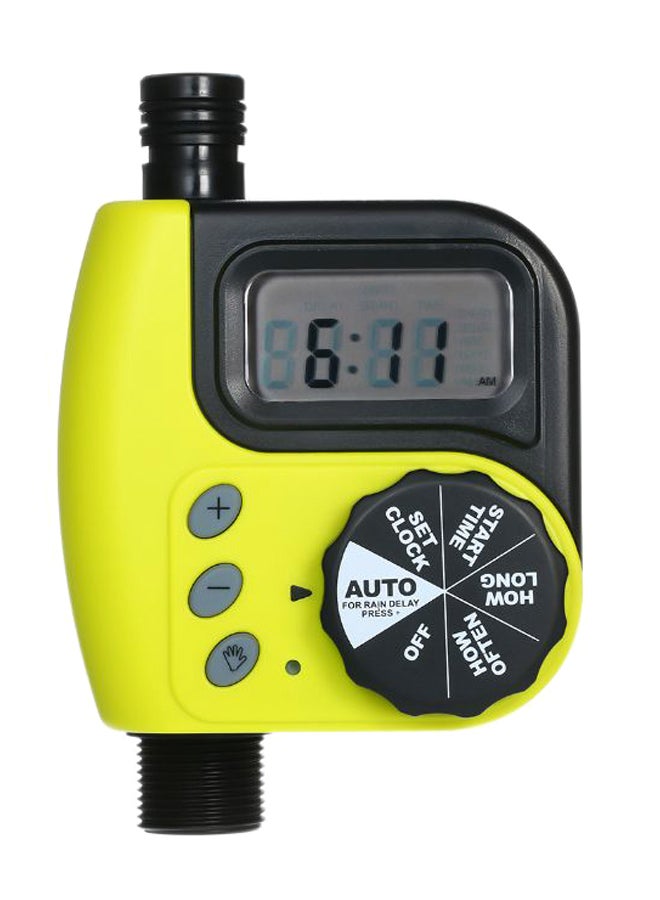 Automatic Water Irrigation Controller Timer Yellow/Black  - Image 1