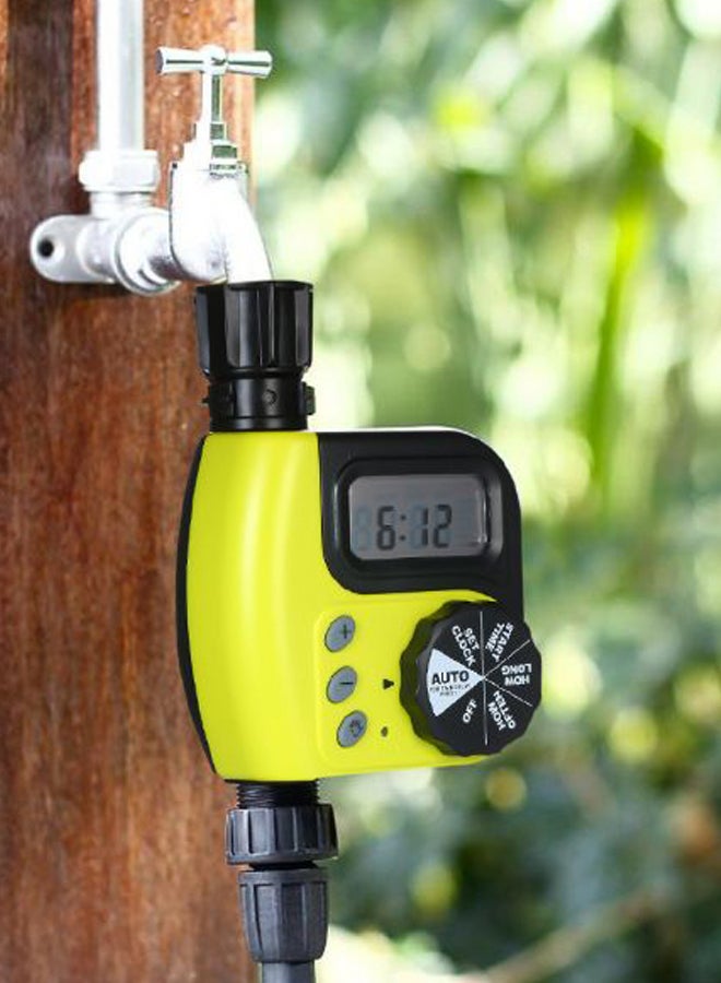 Automatic Water Irrigation Controller Timer Yellow/Black  - Image 2