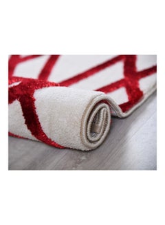MERINOS Trend Collection Carpet Modern Contemporary Area Rug White/Red 250x350cm  - Image 4