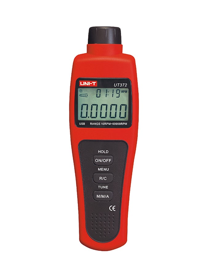 UNI-T UT372 Digital Tachometer Black/Red 184 x 56 x 34mm Black/Red 184 x 56 x 34mm - Image 1