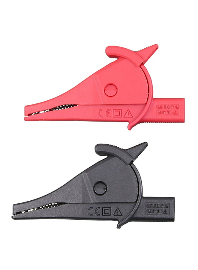 UNI-T 2-Piece UT-C02A Insulated Alligator Clip Red/Black