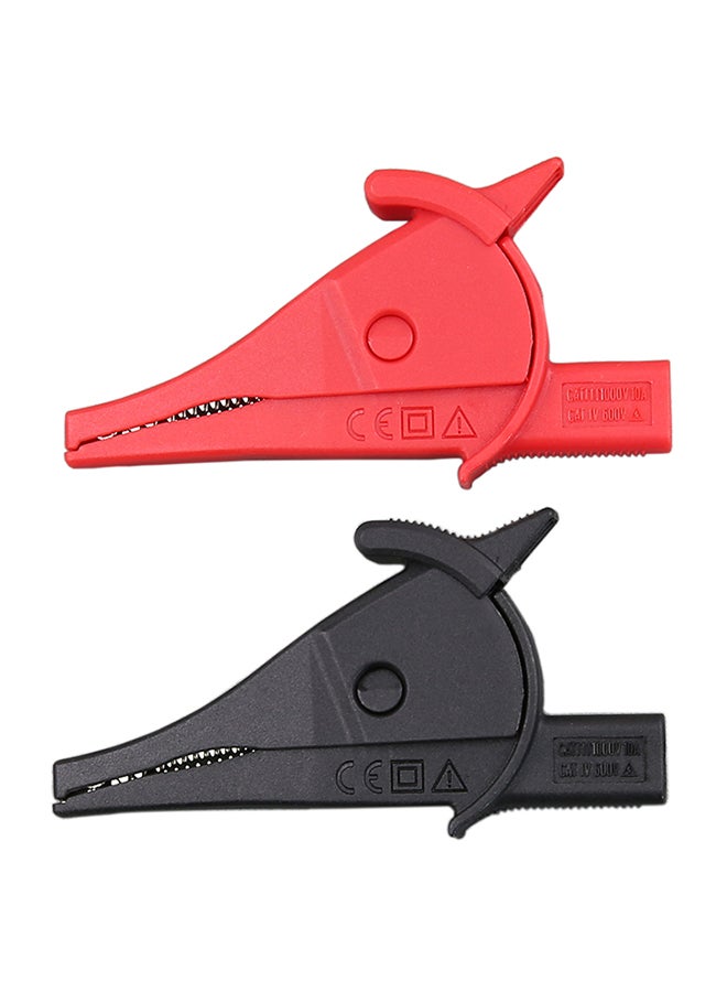 UNI-T 2-Piece UT-C02B Insulated Alligator Clip Red/Black