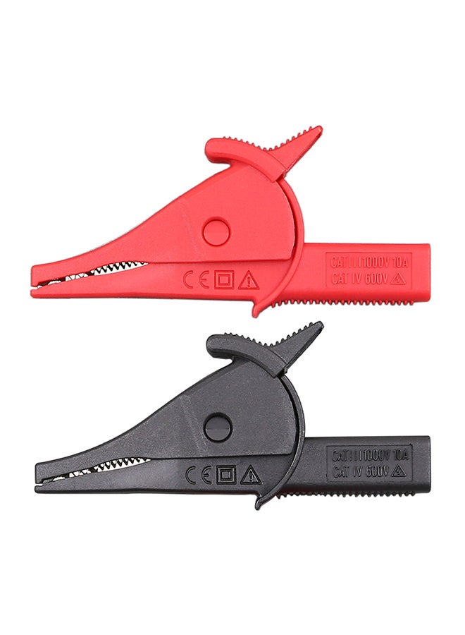 UNI-T 2-Piece UT-C04A Insulated Alligator Clip Red/Black