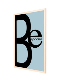 Be Special Painted Wall Painting With Frame Blue/Black 53x73cm
