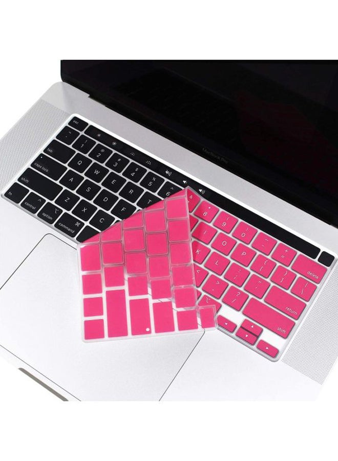 ProElife Silicone Keyboard Cover For Apple MacBook Pro A2141 16-Inch Pink - Image 5