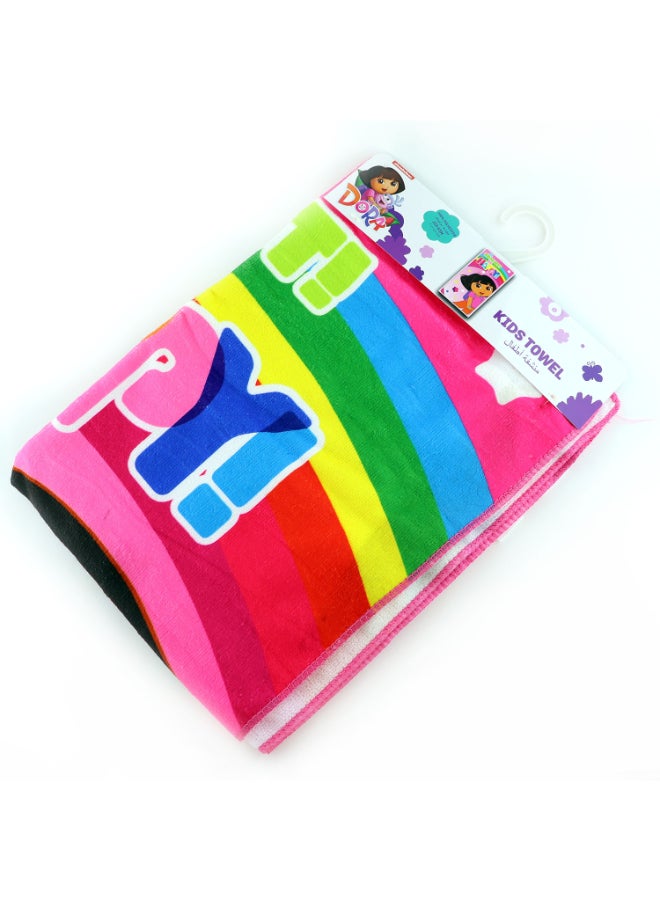 nickelodeon - Dora Design Beach Bath Towel Multicolour 55 x 110cm - Image 1