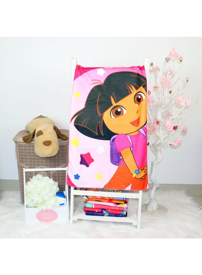 nickelodeon - Dora Design Beach Bath Towel Multicolour 55 x 110cm - Image 1