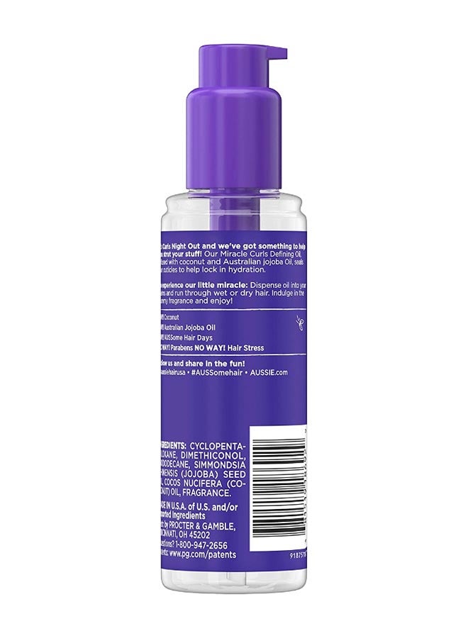 Aussie - Miracle Curls Curl-Defining Hair Oil 95ml - Image 1