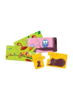 DJECO 12-Puzzle Duo Mom And Baby Puzzle DJ08157 18.8x12.4x6.6cm  - Image 1