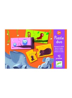 DJECO 12-Puzzle Duo Mom And Baby Puzzle DJ08157 18.8x12.4x6.6cm  - Image 2
