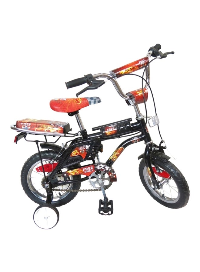 FAMILY CENTER Rambo Free Wheels Bicycle With Additional Comfortable Back Seat For Kids 14inch - Image 1