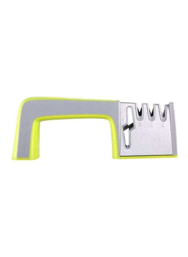4-In-1 Knife Sharpener Green/Silver/Grey 23.5x0.8centimeter - Image 1