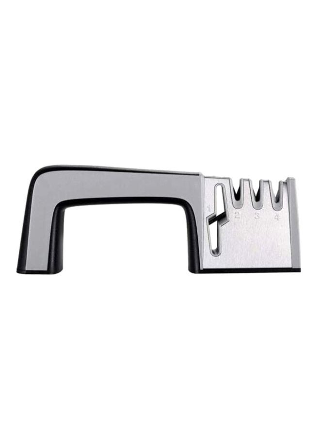 4-In-1 Knife Sharpener Black/Silver/Grey 23.5x0.8centimeter  - Image 1
