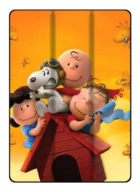 Snoopy In Hut Pattern Protective Case Cover For Apple iPad Air 2 9.7-Inch Multicolour