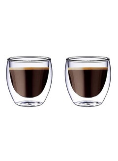 BLACKSTONE 2-Piece Double Wall Glass Tumbler Clear 100ml  - Image 1