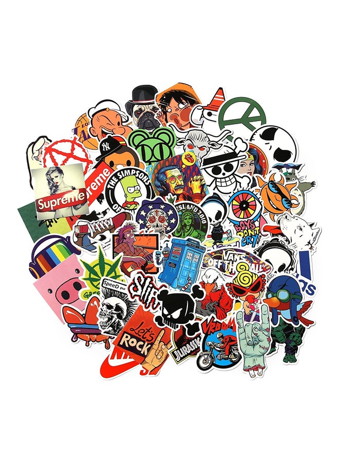 100-Piece  Waterproof  Stickers 17.4x14.2x1.2cm - Image 2