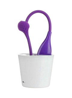FRIEET USB LED Three Lever Touch Plant Desk Lamp Purple/White 10x10x41cm  - Image 1