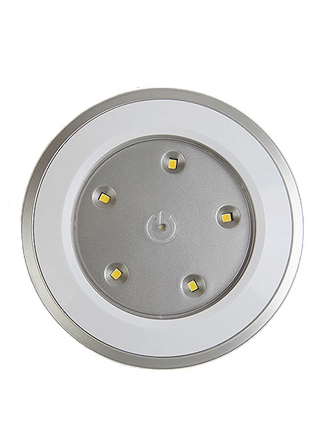مصباح جداري LED بمنفذ شحن USB مع جهاز تحكم عن بُعد لغرفة النوم أبيض 8.2 x 8.2 x 1.7سم - Image 1