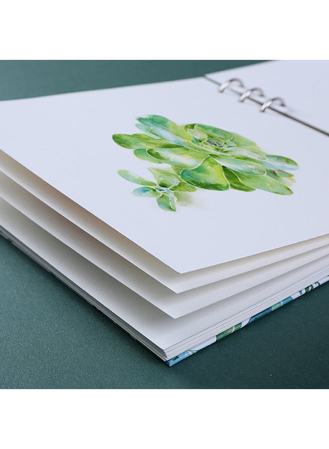 Loose-Leaf Watercolor Pad Square Graffiti Art Painting Sketchbook - 20 Sheet Black - Image 2