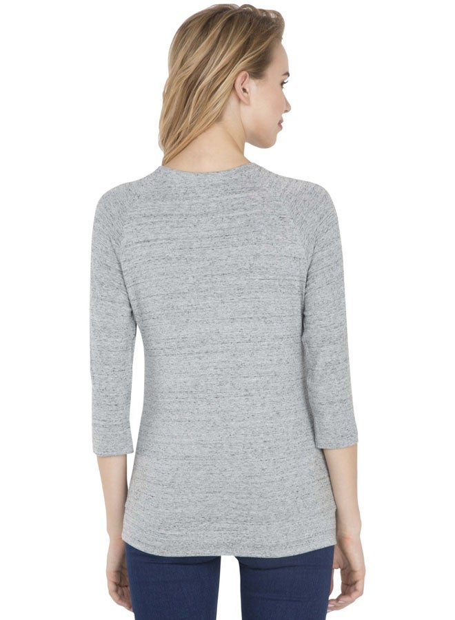 JOCKEY - Melange Long Sleeve T-Shirt Grey - Image 1