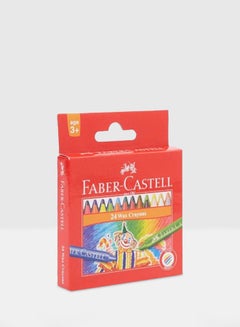 Faber-Castell-Wax Crayons 24 Colour 11*75 Mm 120057 Multicolour