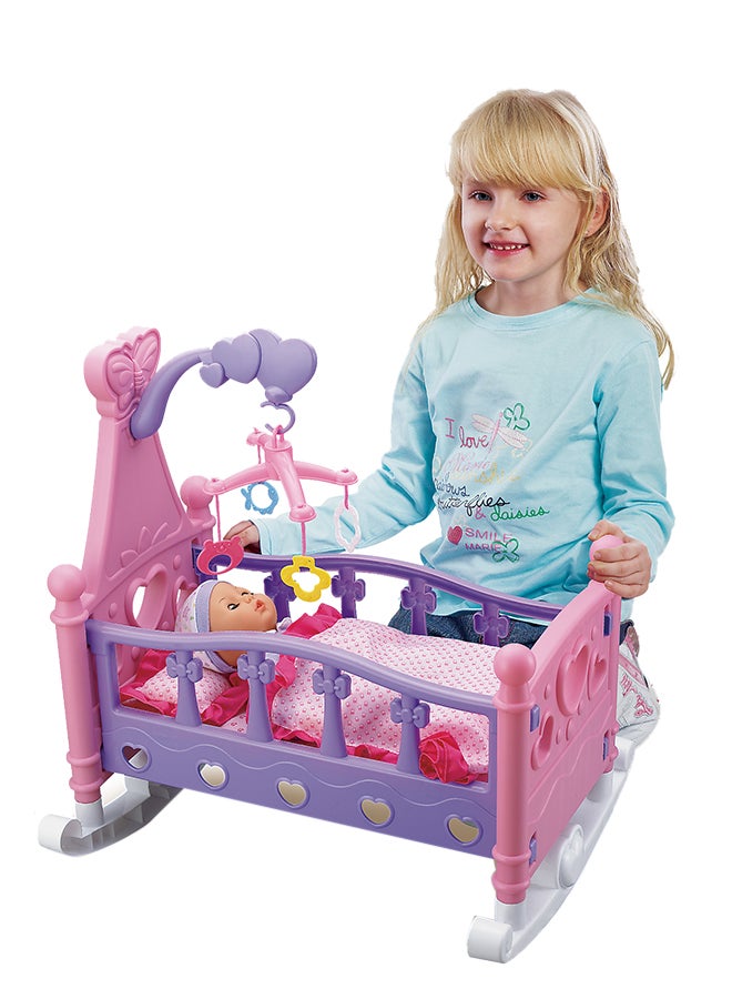 بوهوي مجموعة سرير هزاز وموسيقي 49x40.5x53سم - Image 1