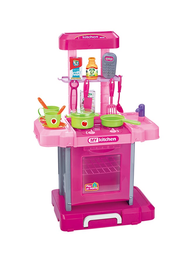 Bohui Realistic Miniature Take Away My Kitchen Refined Pretend Play Set For Kids 42x25.5x66cm - Image 1