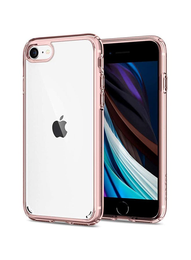 سبايجن غطاء حماية واق لهاتف آيفون SE (2020) وآيفون 7/8 وردة الكريستال - Image 1
