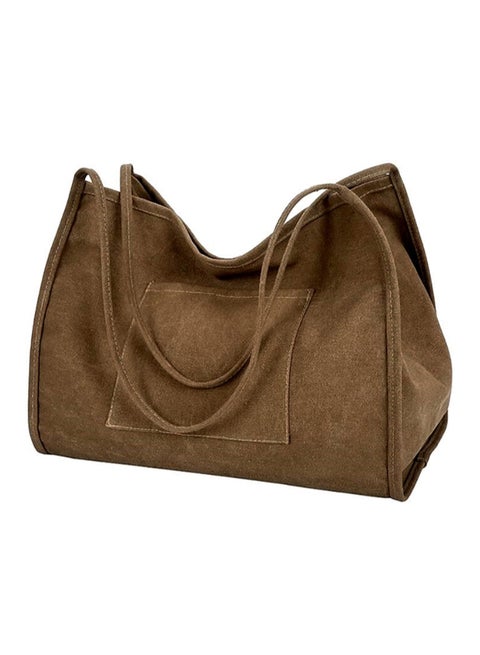 Retro Pattern Handbag Brown