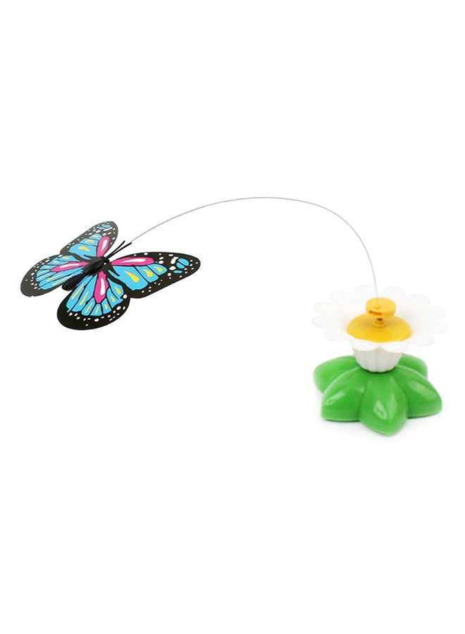 Battery Operated Rotating Butterfly Fun Toy Green/Yellow/Blue 8 x 5.5cm - Image 1