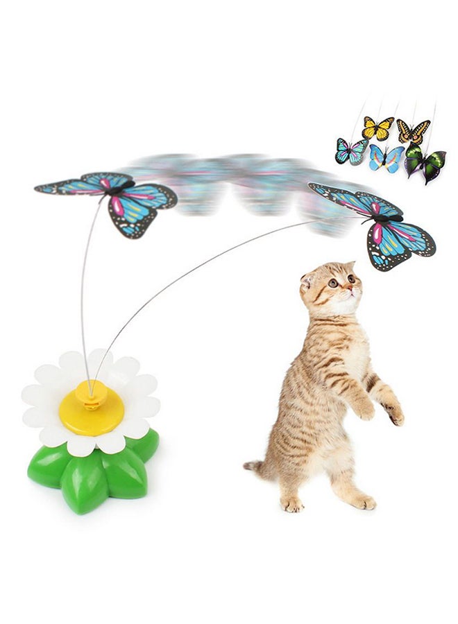 Battery Operated Rotating Butterfly Fun Toy Green/Yellow/Blue 8 x 5.5cm - Image 2