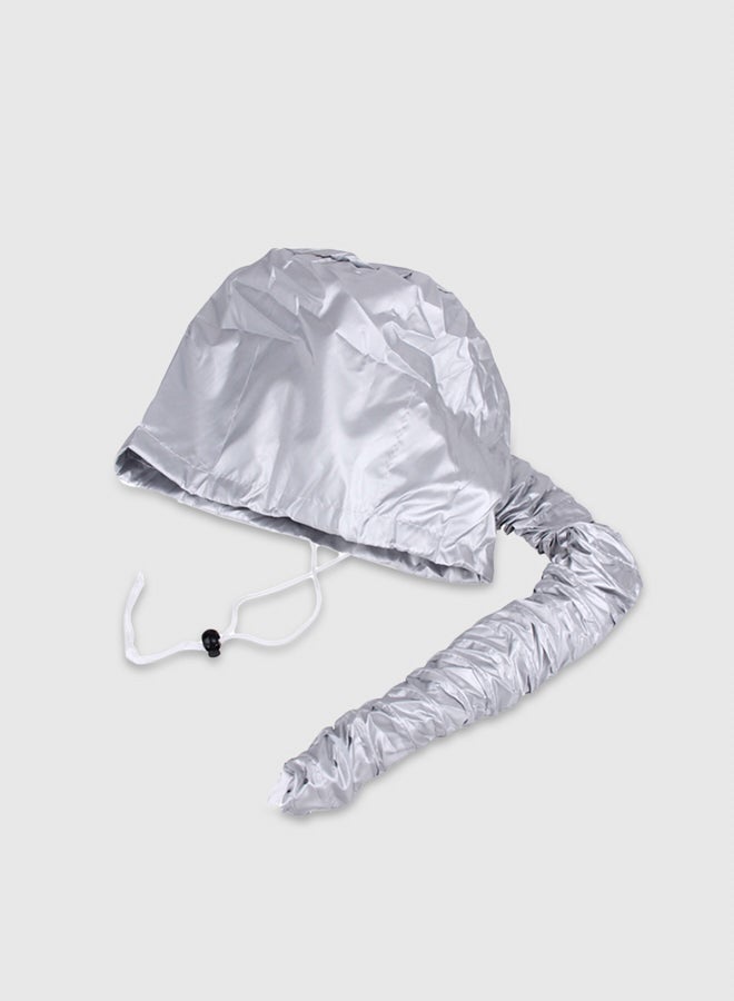 Generic Hot Oil Treatment Head Cover For Home And Salon Silver 19.5x6x14.5cm  - Image 1