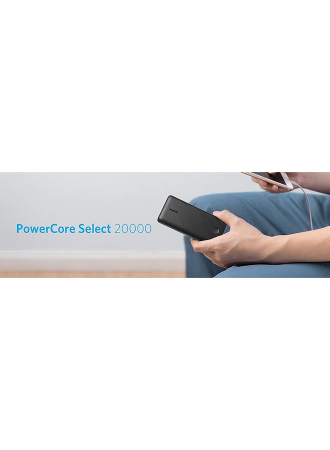 Anker - 20000 mAh 2 Port QC/PIQ2.0 PowerCore Select Power Bank 18 W White - Image 1